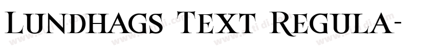 Lundhags Text Regula字体转换